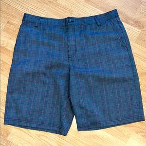 Men's Adidas Plaid Shorts Sz 36